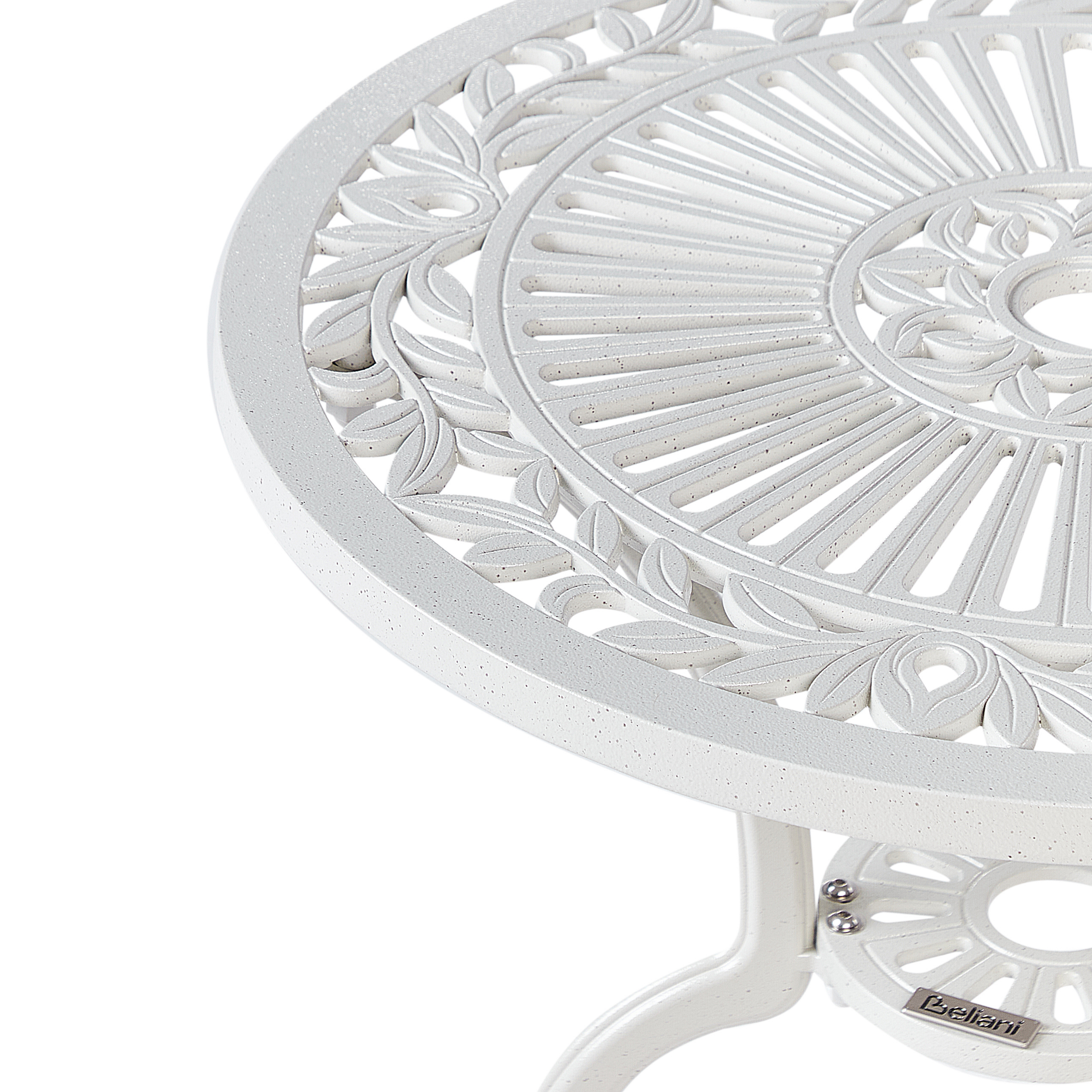 Beliani - Set de bistrot, 2 Personnes Aluminium Blanc cassé TRIORA/DASCIO - Beliani - Imagen 10
