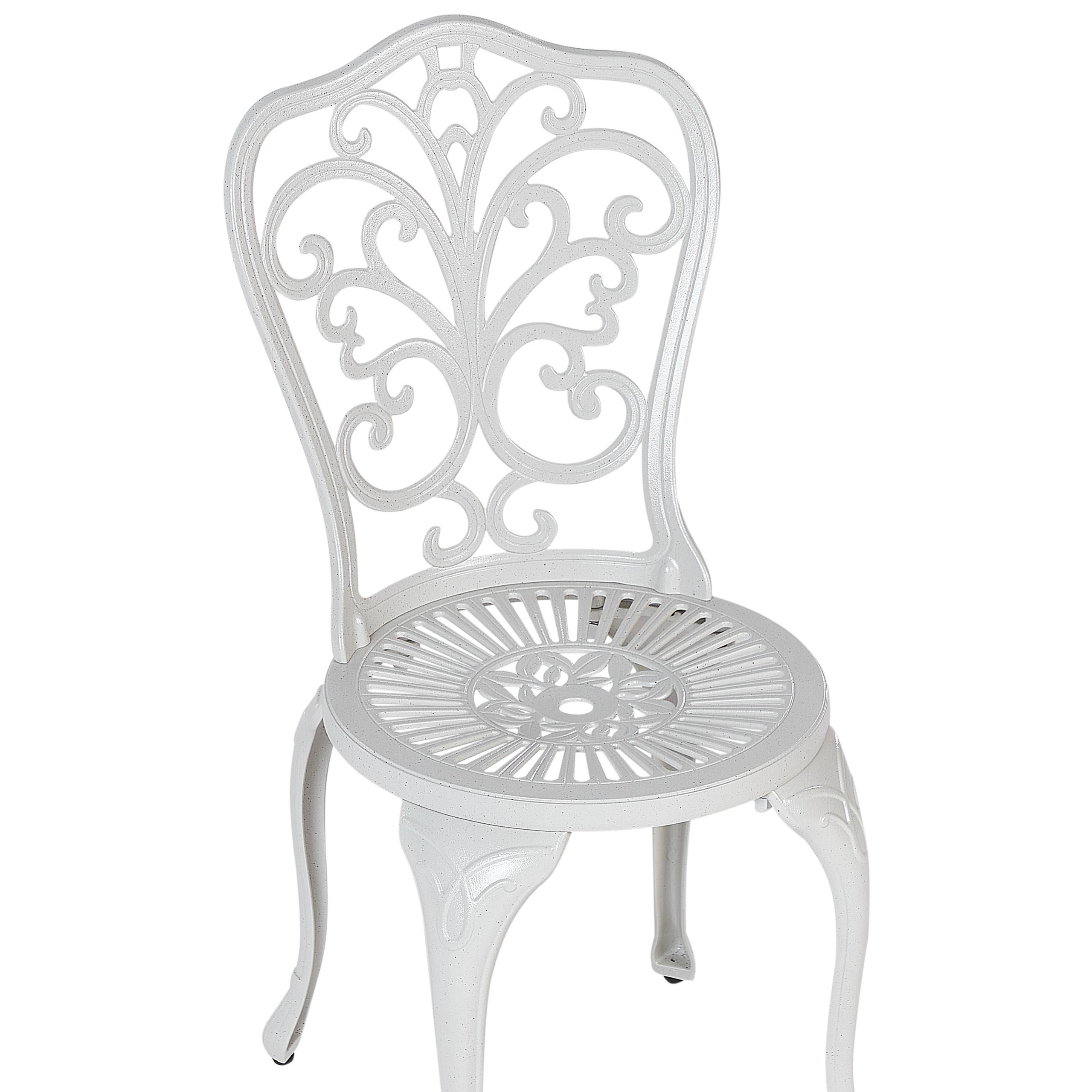 Beliani - Set de bistrot, 2 Personnes Aluminium Blanc cassé TRIORA/DASCIO - Beliani - Imagen 7