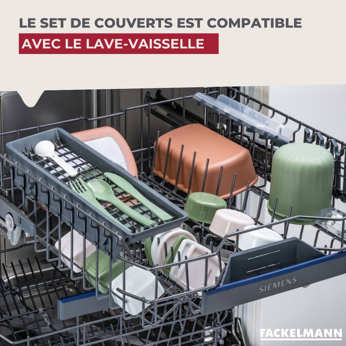 Boîte de 3 couverts réemployables Fackelmann Storage - Image 6