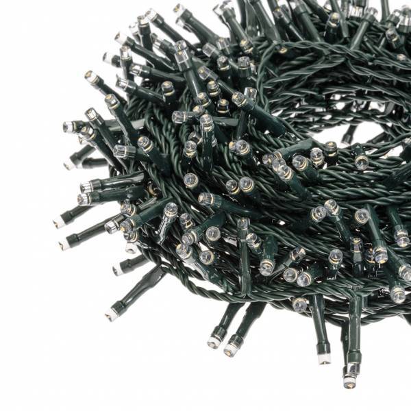 Lotti - Guirlande extérieur 20M 500 LED blanc chaud câble vert 8 animations différentes 31V IP44 Lotti - Imagen 6