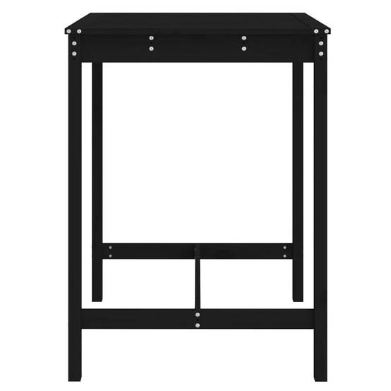 Table de jardin bois massif pin noir 82,5 x 82,5 x 110 cm - PANGIVO - Image 5