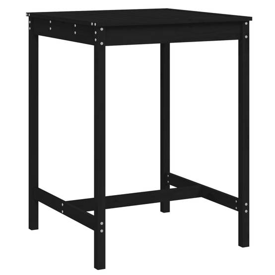 Table de jardin bois massif pin noir 82,5 x 82,5 x 110 cm - PANGIVO - Image 2