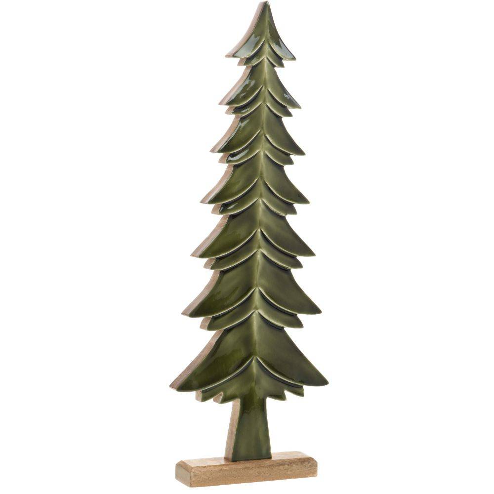 Amadeus - Sapins décoratifs en bois de manguier vert (Lot de 3) Amadeus - Imagen 2