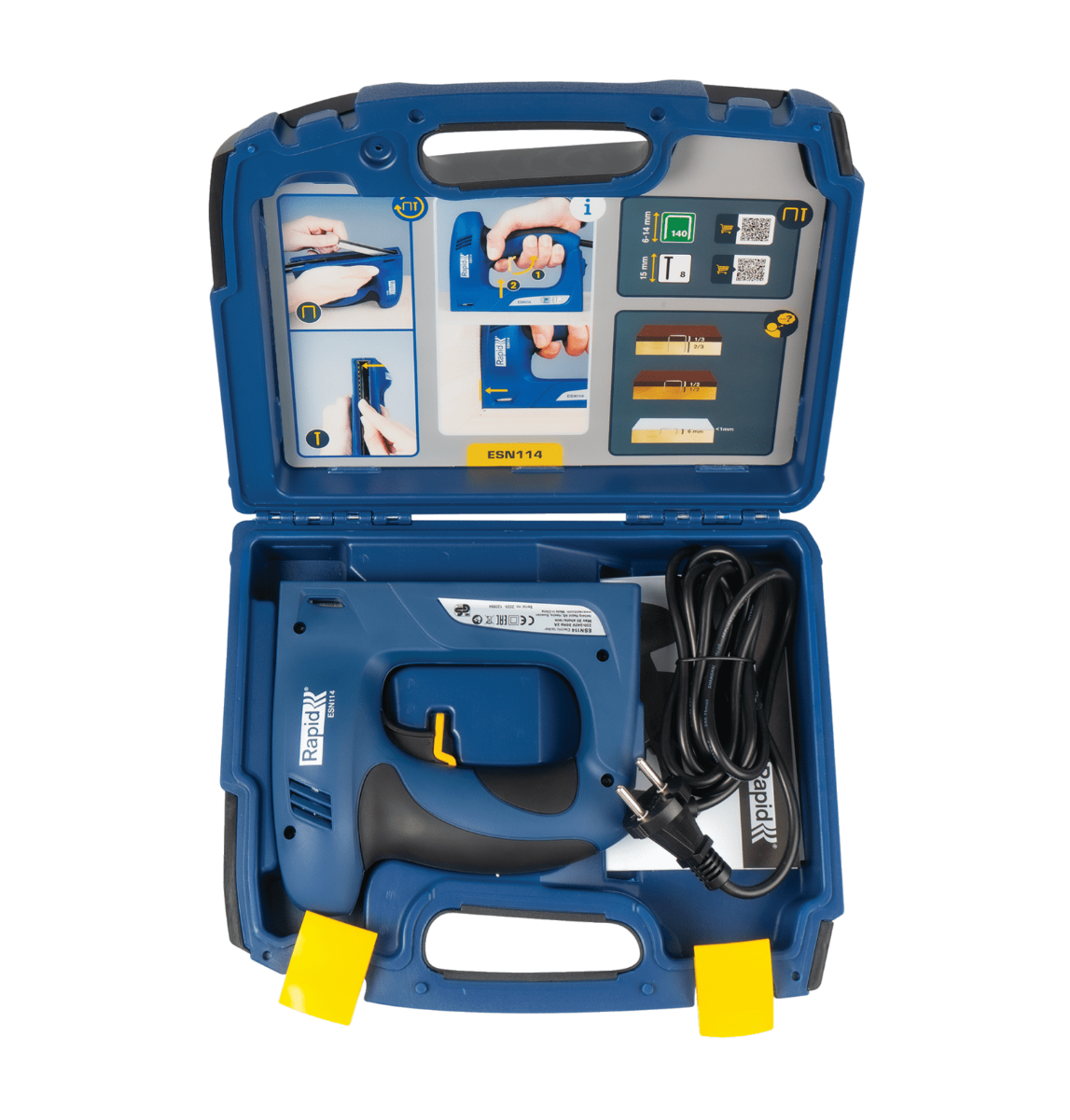 Agrafeuse-cloueuse électrique ESN114 pour agrafes 140/6-14 mm - 8/15 mm - Coffret - RAPID-ISABERG - 5000131 - Image 2