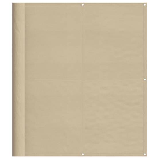 Écran de balcon polyester oxford beige 120 x 800 cm - PANGIVO - Image 2
