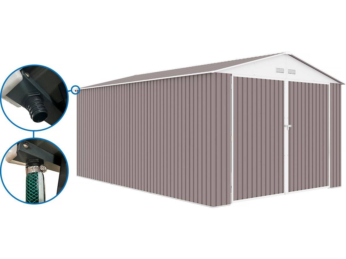 Habitat Et Jardin - Garage Métal "nevada" - 18,56m² Avec Gouttière -habitat Et Jardin - Image 1