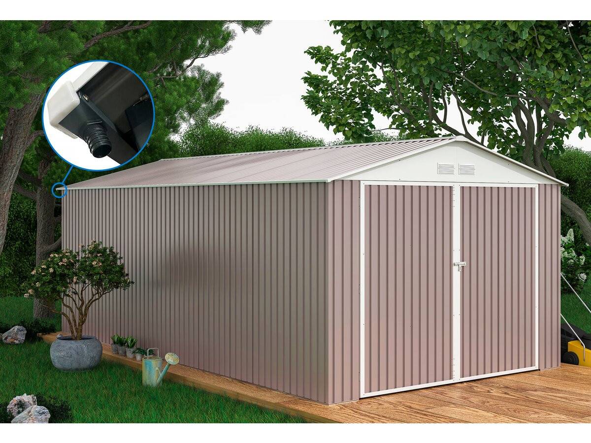 Habitat Et Jardin - Garage Métal "nevada" - 18,56m² Avec Gouttière -habitat Et Jardin - Image 2