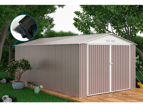 Habitat Et Jardin - Garage Métal "nevada" - 18,56m² Avec Gouttière -habitat Et Jardin - Image 2