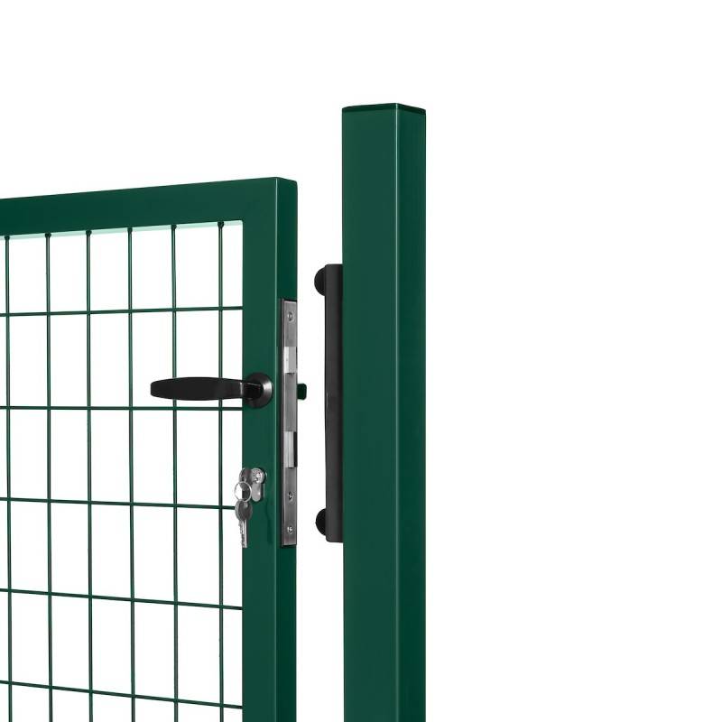 Portillon grillagé en acier galvanisé maille 100 x 50 L 1m x H 1m20 Vert - Easy Clôture - Imagen 2