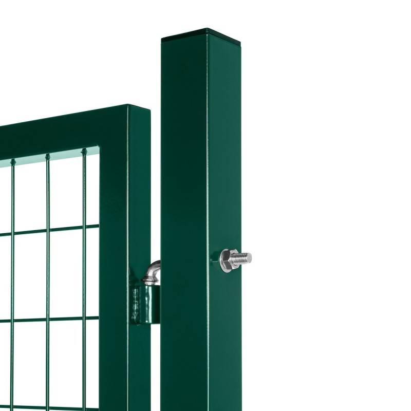 Portillon grillagé en acier galvanisé maille 100 x 50 L 1m x H 1m20 Vert - Easy Clôture - Imagen 3