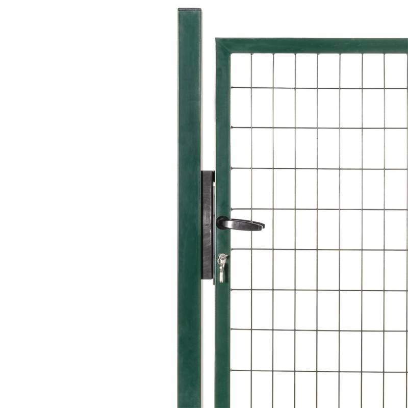 Portillon grillagé en acier galvanisé maille 100 x 50 L 1m x H 1m20 Vert - Easy Clôture - Imagen 4