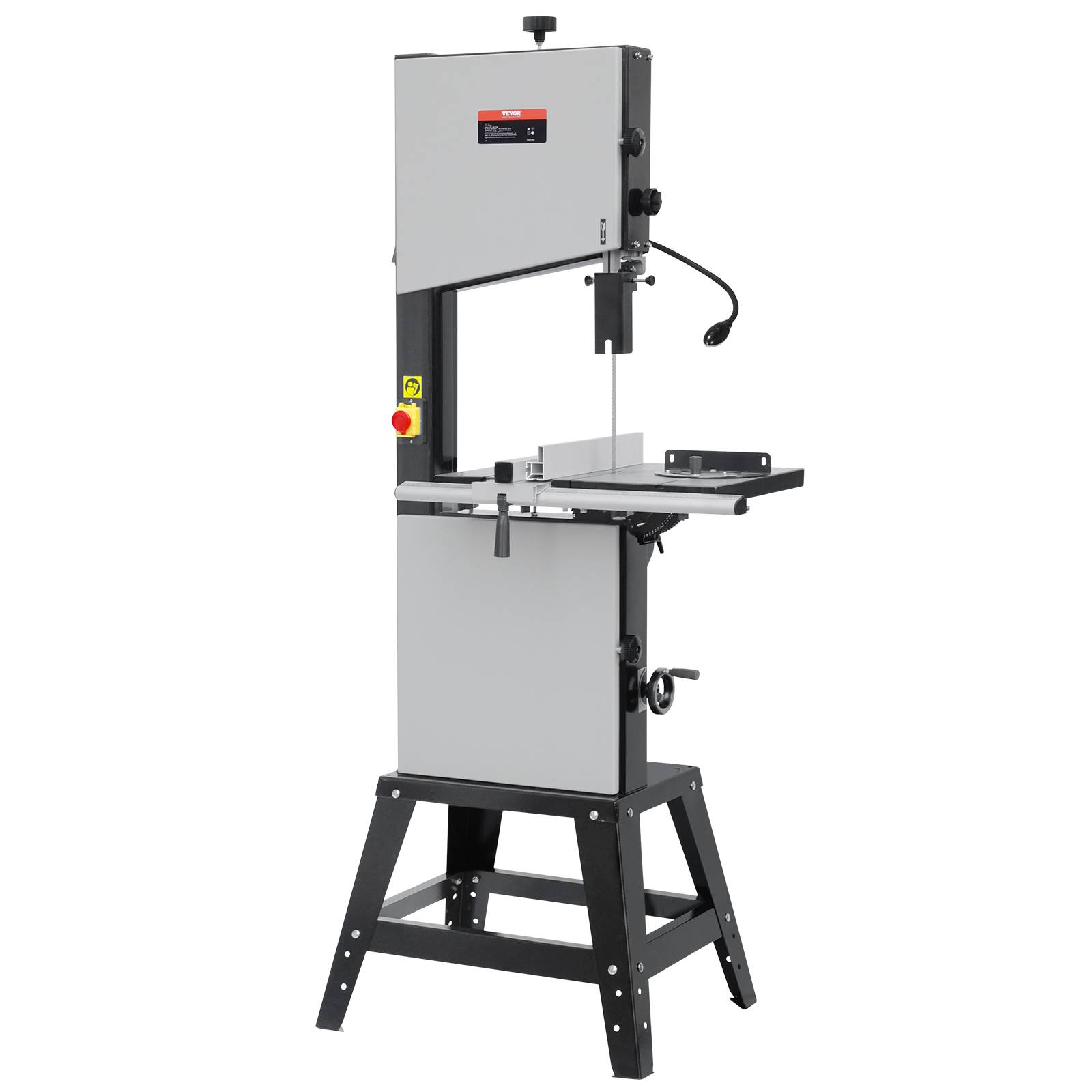 VEVOR Scie à ruban établi, 340 mm, 440-846 tr/min, 1100 W, hauteur coupe 330 mm. - Image 1