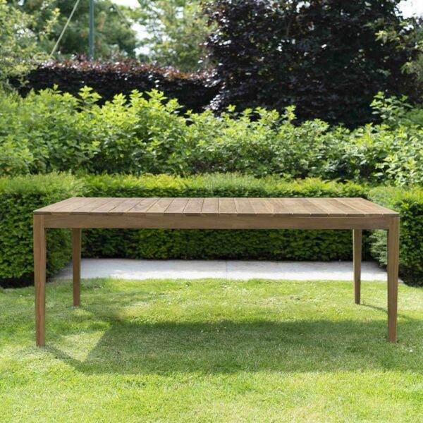 Table de jardin bois teck 6/8 places CALVI