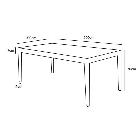 Wilsa Garden - Table de jardin en bois teck 6/8 places CALVI - Image 6