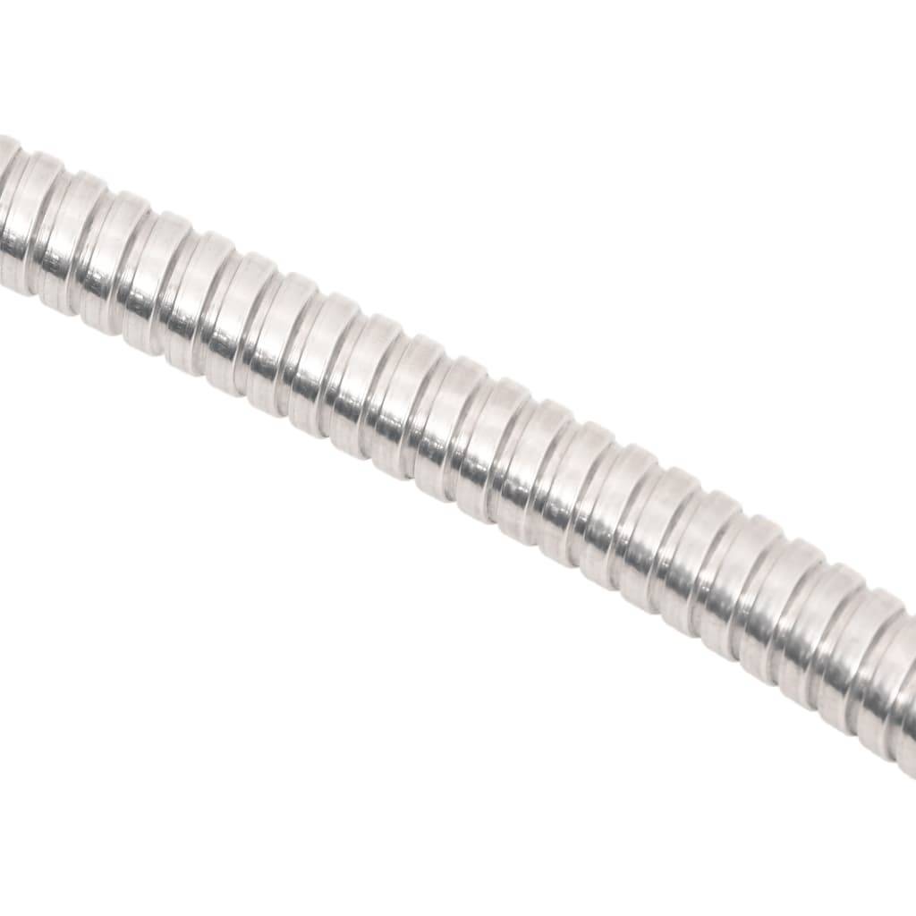 Vidaxl - Tuyau d'arrosage et buse de pulvérisation argenté 0,6" 15m inox vidaXL 154511 - Image 3
