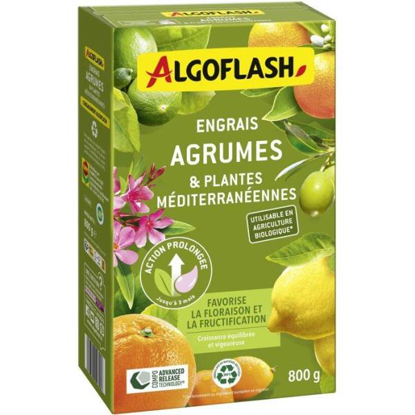 Algoflash - Engrais agrumes - ALGOFLASH - Agrumes & plantes méditerranéennes - 800 g - UAB