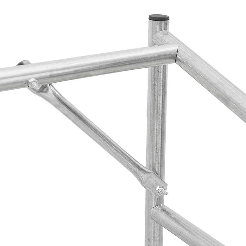 Grand abri à bois vertical 200 cm en acier galvanisé et bâche incluse – ComfortXL Outdoor Living - Image 9