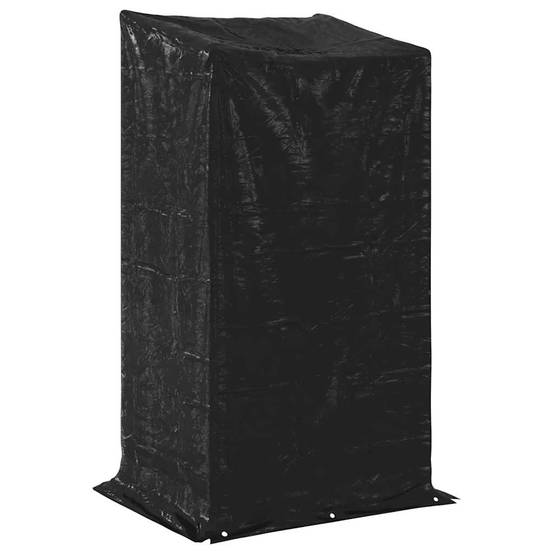 Grand abri à bois vertical 200 cm en acier galvanisé et bâche incluse – ComfortXL Outdoor Living - Image 8