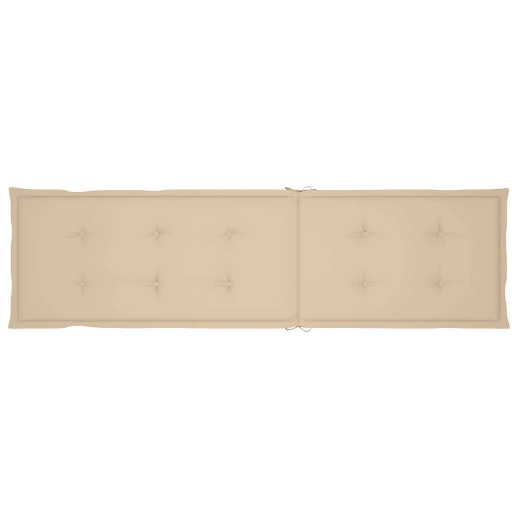 Chaise longue | Transat | Bain de soleil d'extérieur repose-pied et coussin Acacia solide - Image 8