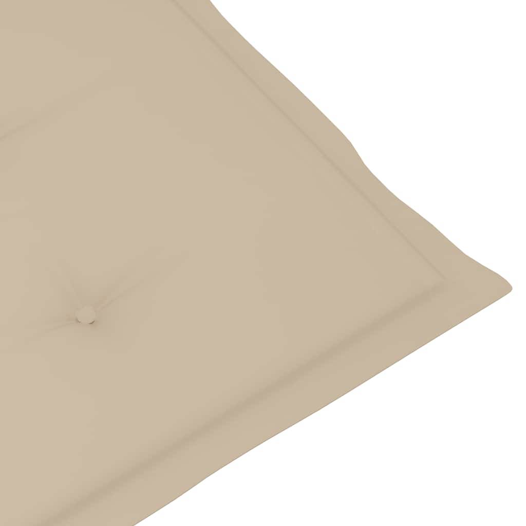 Chaise longue | Transat | Bain de soleil d'extérieur repose-pied et coussin Acacia solide - Image 9