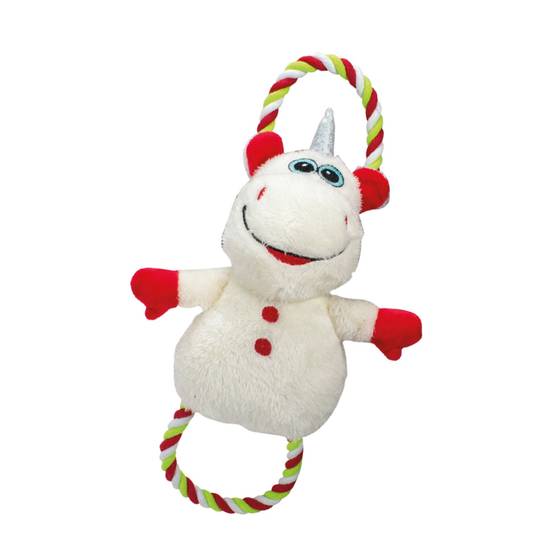 Peluche Licorne de Noël avec corde DOOGY