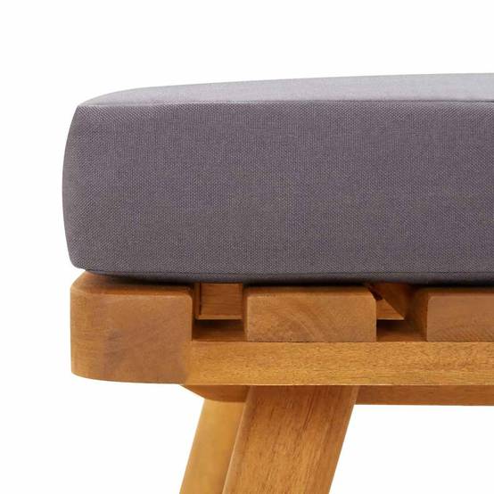 ComfortXL - Petit salon de jardin 2 pièces Bois d'Acacia Massif Canapé et Table pour Balcon Gris – ComfortXL Outdoor Living - Image 7