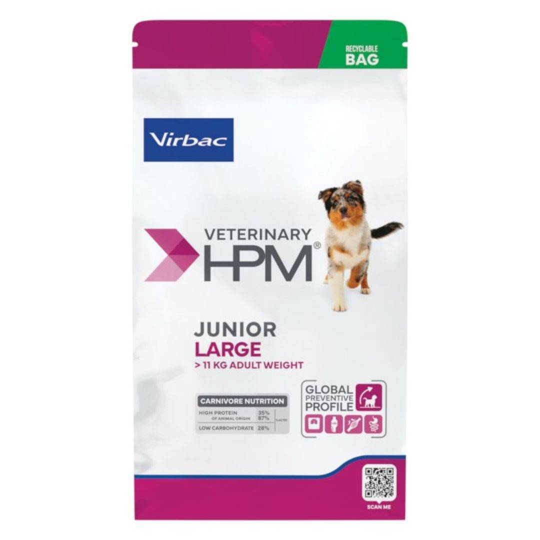 Virbac Junior Veterinary HPM Special Large pour jeune chien Sac 12 kg