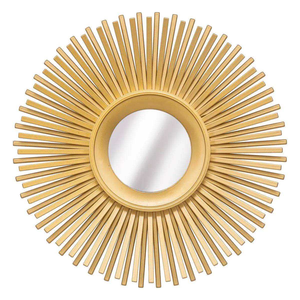 Lot de 3 Miroirs Muraux "Amed" 25cm Or - Image 3