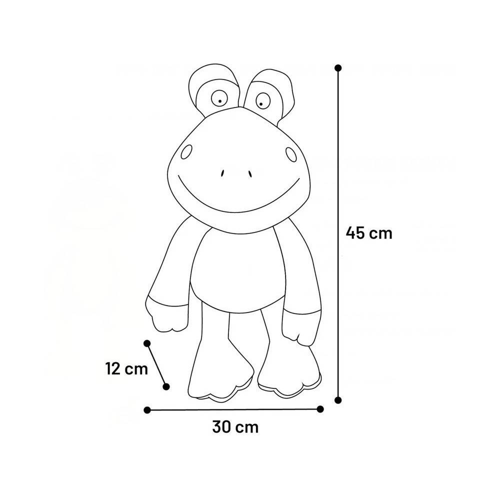 jeux KERMI la grenouille vert 45 cm pour chien - Image 3