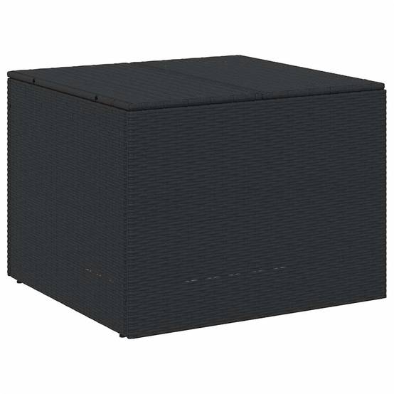 Coffre de Rangement Jardin 291L Résine Tressée Étanche pour Terrasse Noir 80x75x59 cm – ComfortXL Outdoor Living - Image 2