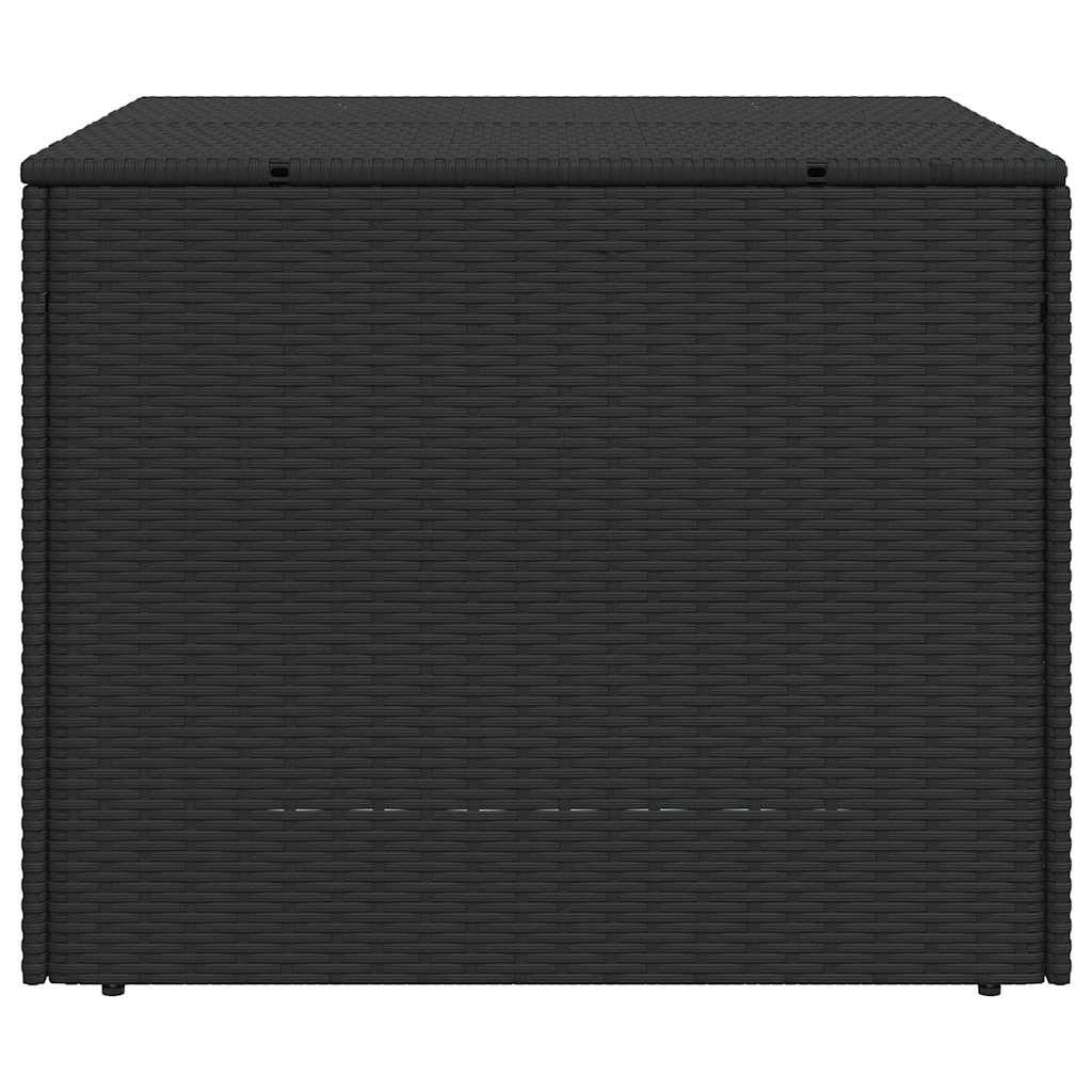 Coffre de Rangement Jardin 291L Résine Tressée Étanche pour Terrasse Noir 80x75x59 cm – ComfortXL Outdoor Living - Image 5