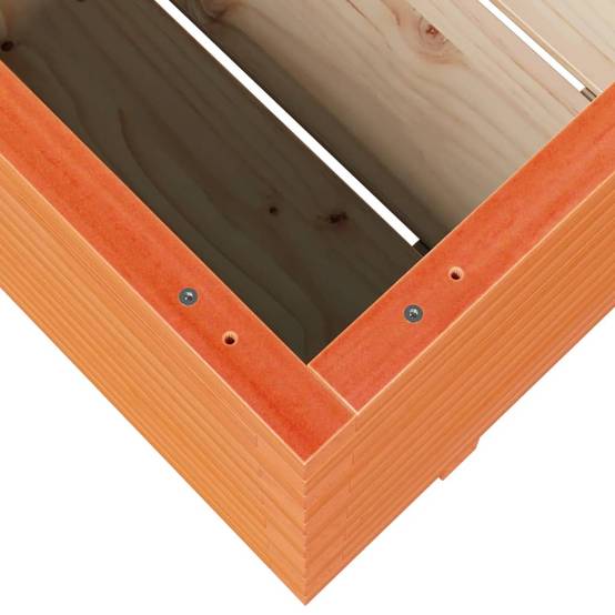 Jardinière | Pot de fleurs | Cache-pot | Bac à fleurs cire marron 90x60x49,5 cm bois de pin massif - Image 8