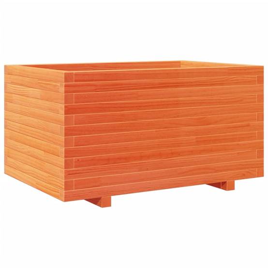 Jardinière | Pot de fleurs | Cache-pot | Bac à fleurs cire marron 90x60x49,5 cm bois de pin massif - Image 7