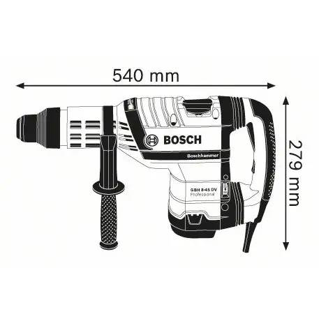 Bosch - Perforateur professionnel SDS-Max GBH 8-45 DV 1500W - BOSCH - coffret - 0611265000 - Image 3
