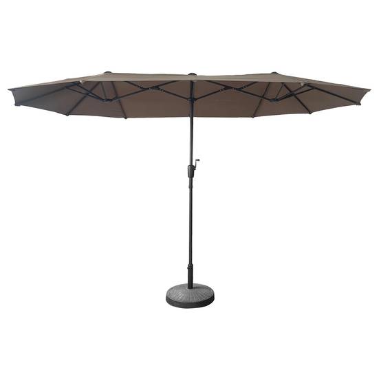 Parasol double 2x4m LINAI taupe - HAPPY GARDEN - Imagen 8