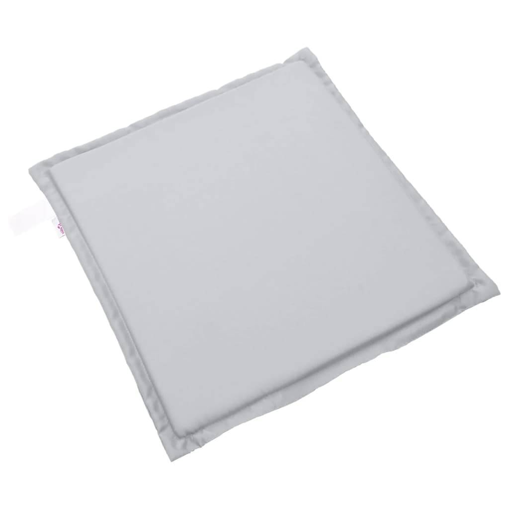 PANGIVO - Lot de 2 coussins de siège de jardin polyester gris clair 45 x 45 x 2 cm - PANGIVO - Image 4