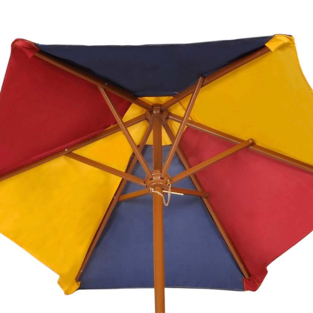 Vidaxl - Table et bancs de pique-nique avec parasol pour enfants Bois vidaXL 40773 - Imagen 4