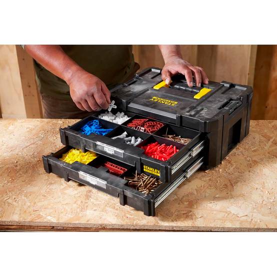 stanley - Mallette 2 Tiroirs - 44 x 33 x 17,6 cm - 7,5 kg - PRO-STACK FATMAX - STANLEY, FMST1-71969 - Image 4