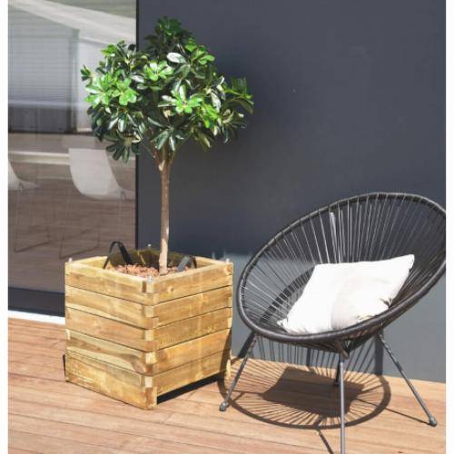Jardipolys - Jardinière en bois OLÉA - 180 x 50 cm - Image 1