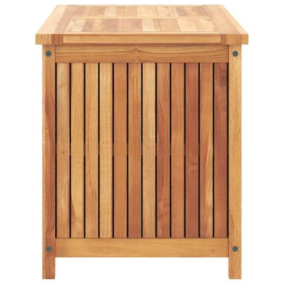 Coffre de jardin bois de teck naturel 90 x 50 x 58 cm - PANGIVO - Image 5
