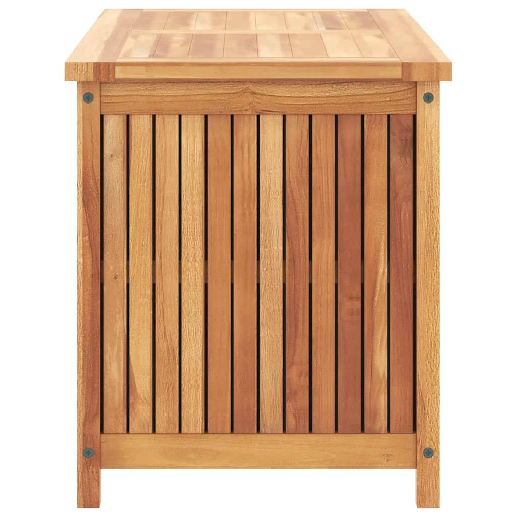 Coffre de jardin bois de teck naturel 90 x 50 x 58 cm - PANGIVO - Image 5