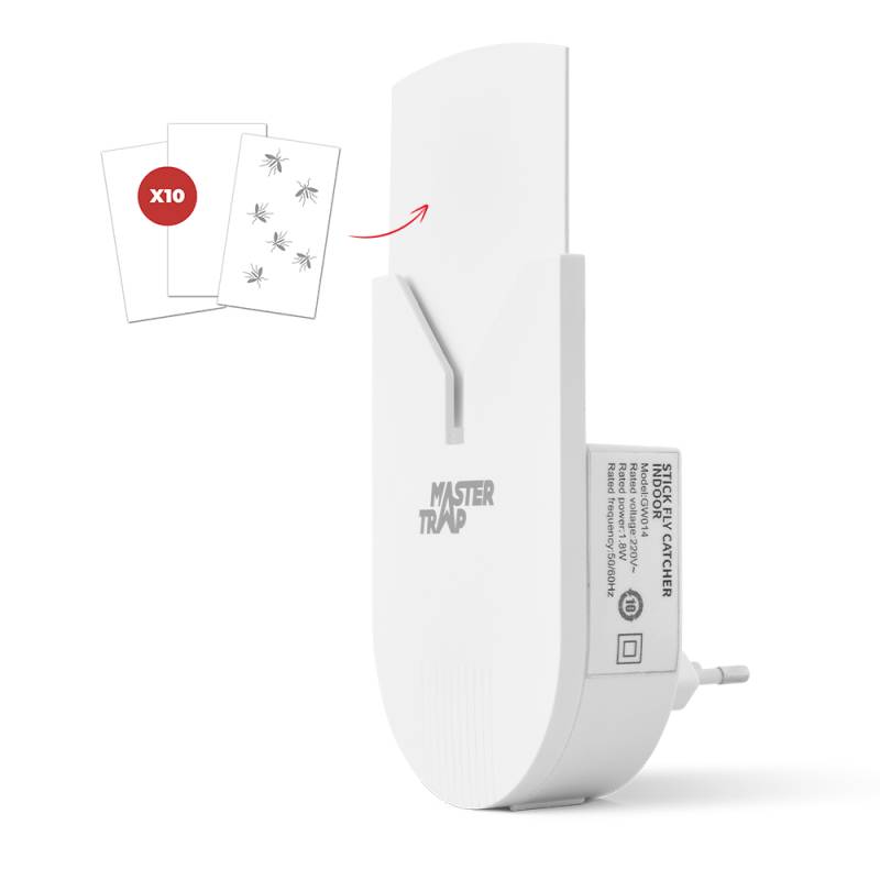 Lot de 10 recharges pour piège lumineux insectes volants- MASTER TRAP BY FAVEX- Anti-insectes volants, moucherons - Adhésives - Image 2