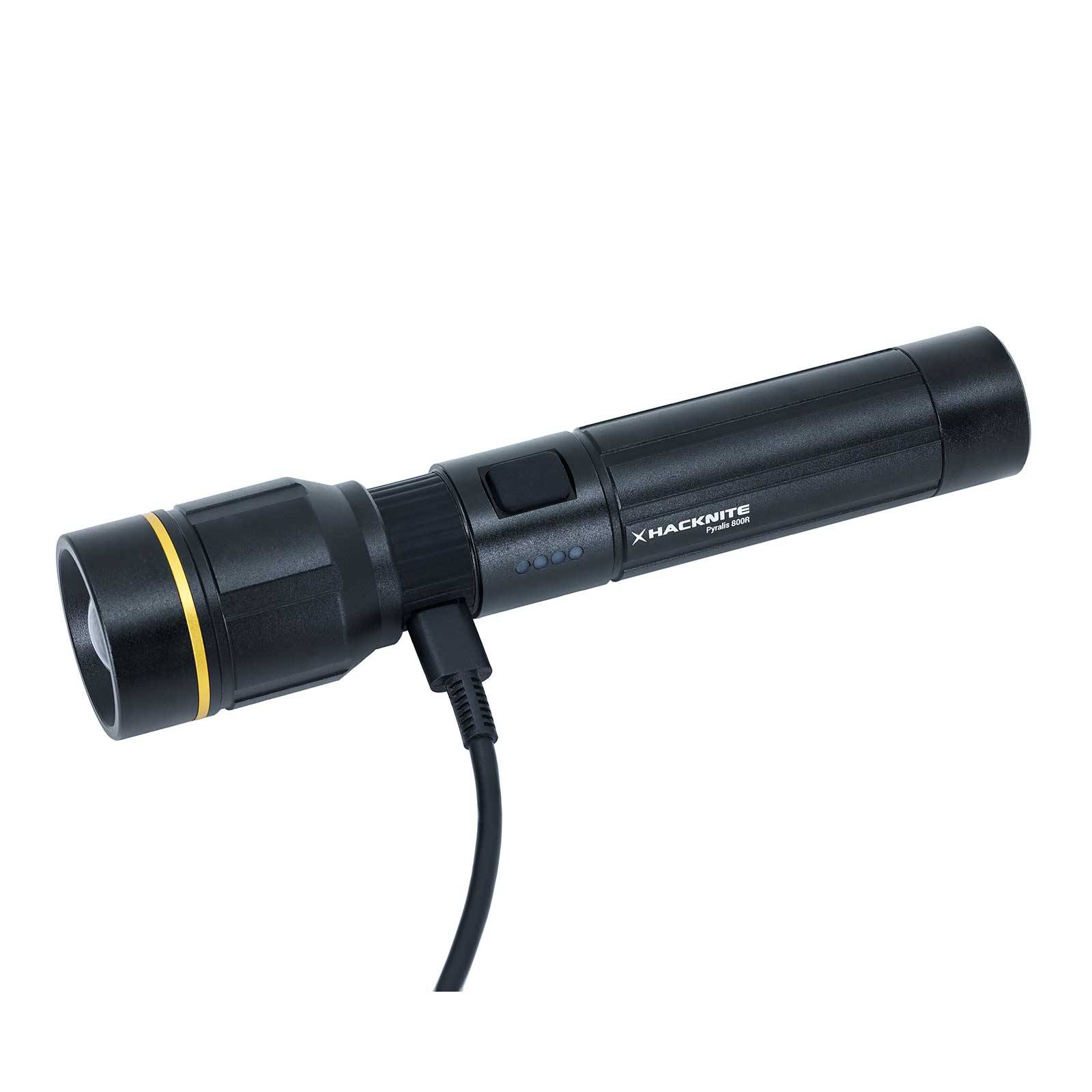 Lampe de Poche LED Rechargeable PYRALIS 800R - 800 lumens HACKNITE - Image 3
