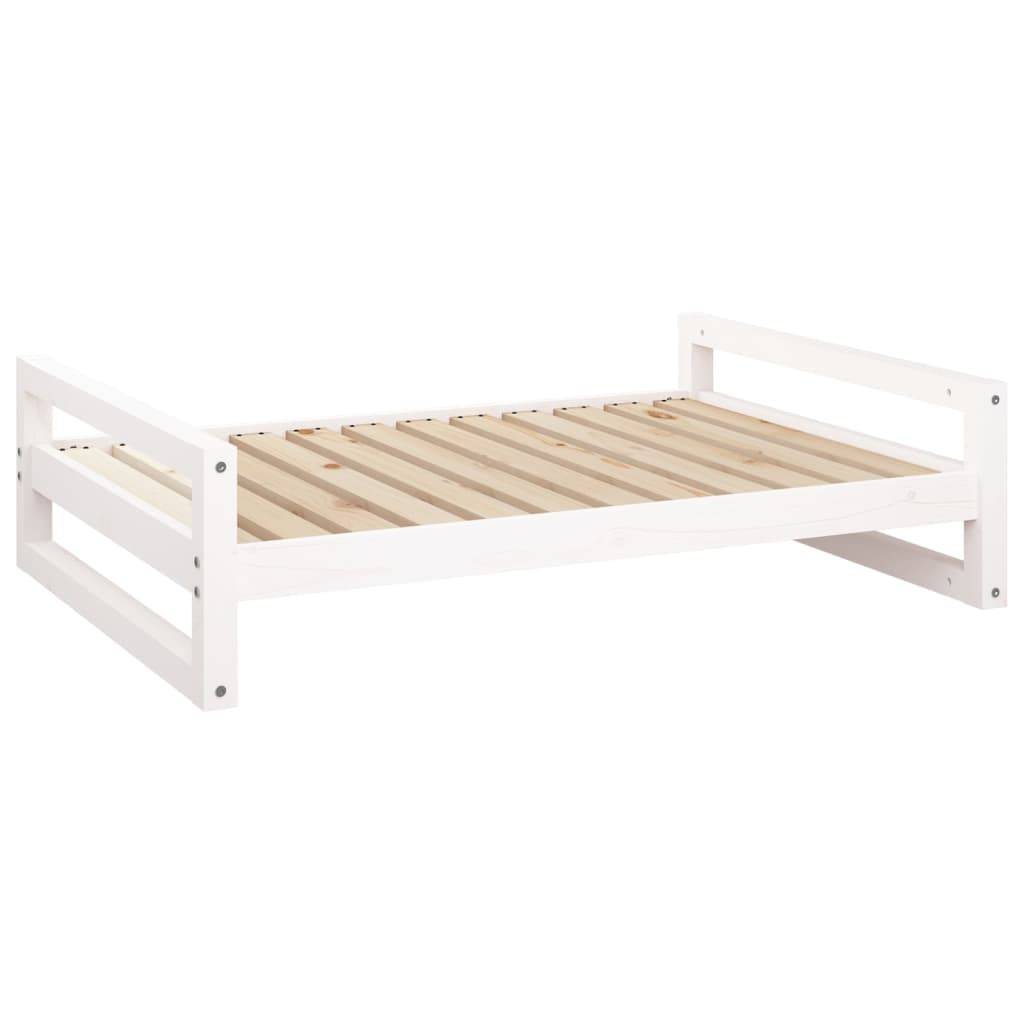 Vidaxl - Lit pour chien Blanc 105,5x75,5x28 cm Bois de pin solide vidaXL 821488 - Imagen 2