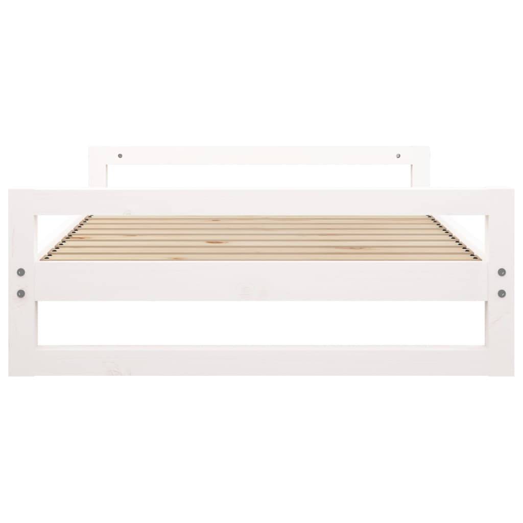 Vidaxl - Lit pour chien Blanc 105,5x75,5x28 cm Bois de pin solide vidaXL 821488 - Imagen 7