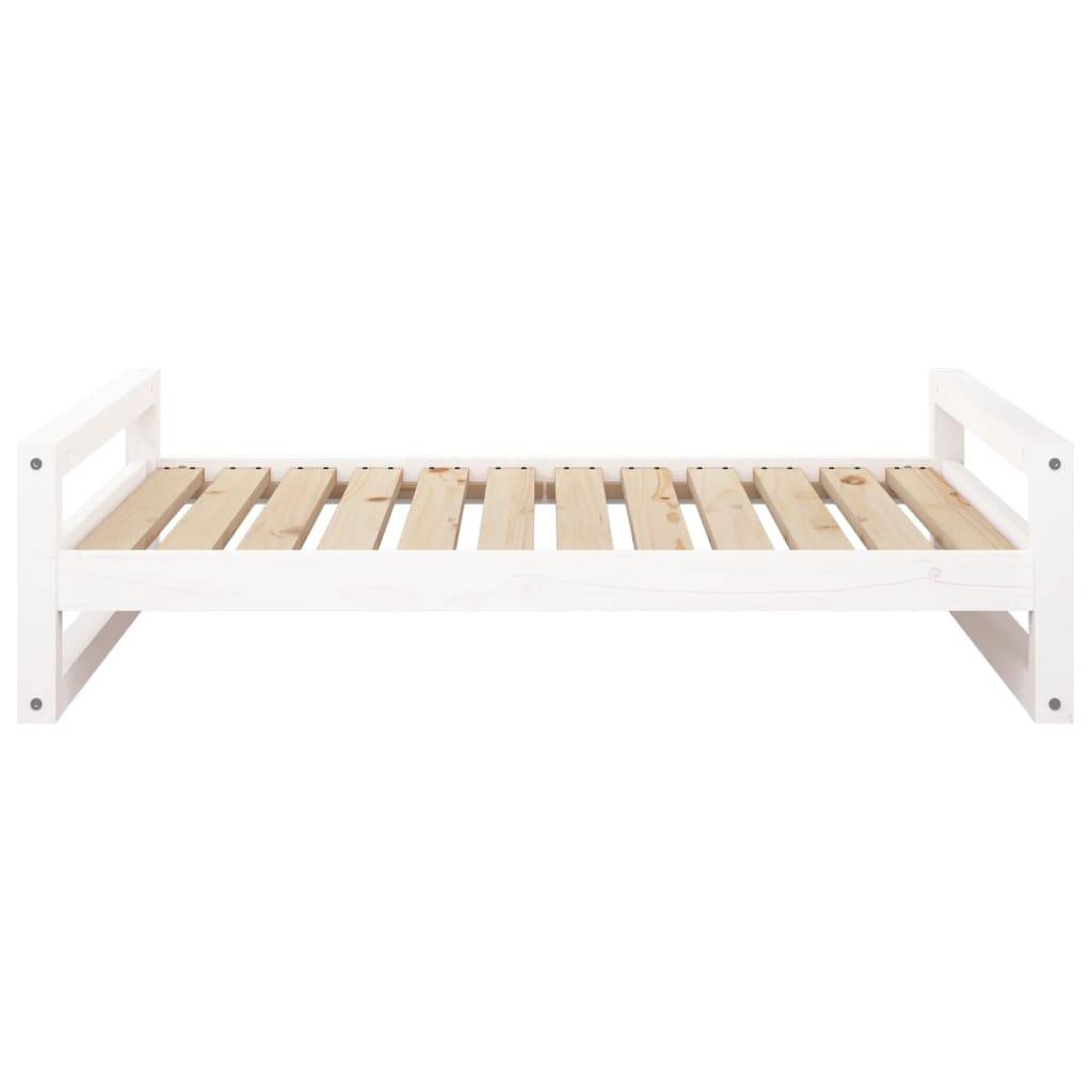 Vidaxl - Lit pour chien Blanc 105,5x75,5x28 cm Bois de pin solide vidaXL 821488 - Imagen 6