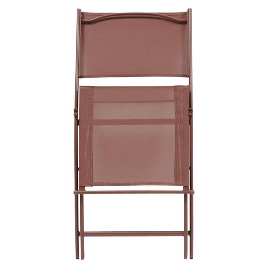 Hesperide - Lot de 4 chaises de jardin Modula pliables acajou Hespéride - Image 3