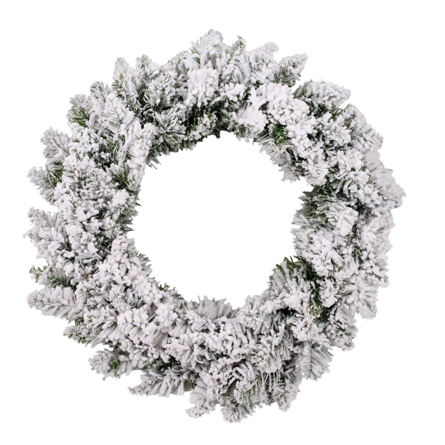 Fééric Lights & Christmas - Couronne de Noël avec Flocons Blooming - Diam. 40 cm - Blanc - Féérie Lights & Christmas