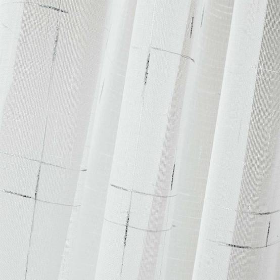 Rideau Voilage à Œillets "Dixiea" 140x240cm Argent - Image 2