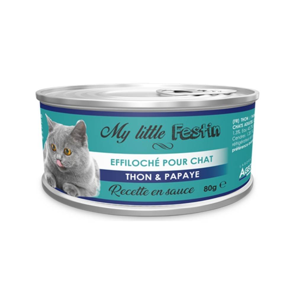 My Little Festin - Pâtée Chat Fruit Thon / Papaye 80 g